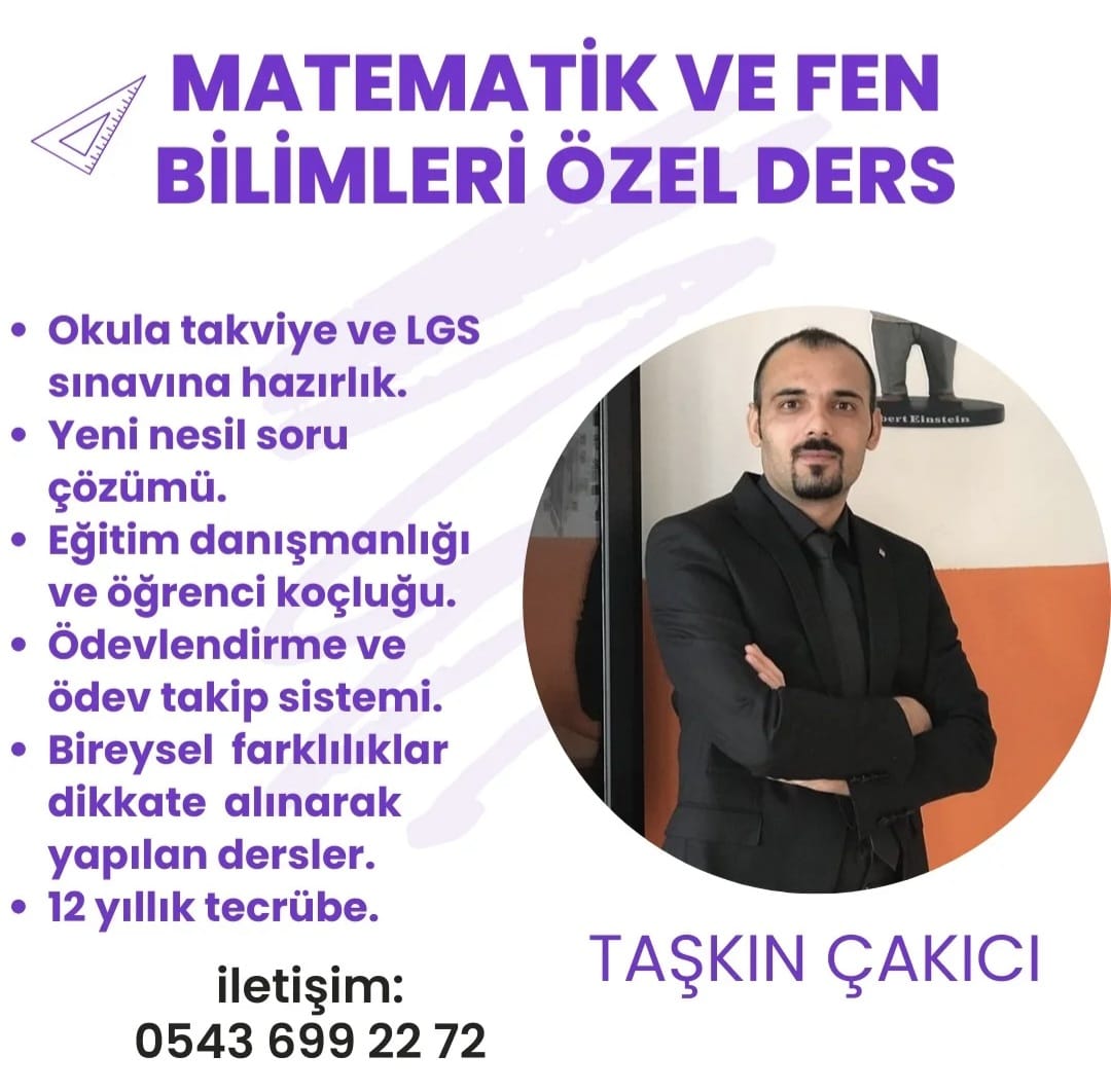 Taşkın Çakıcı Matematik ve Fen Bilimleri Özel Ders